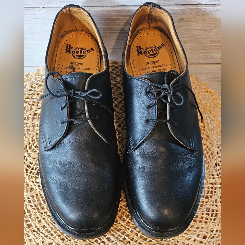 Dr. Martin's Black Leather Lace-Up Oxford Shoes Size 11 - Picture 5 of 16